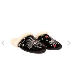 Celestial Slippers Johnny Was size 8 like new
